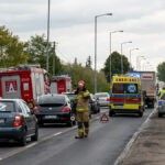 Wypadek na ulicy Kcyńskiej: Zderzenie trzech pojazdów, dwie osoby poszkodowane- (ZDJĘCIA)