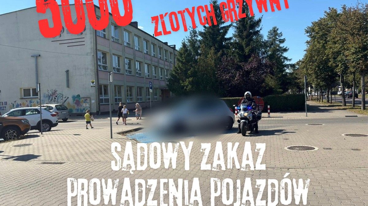 5000 zł grzywny i zakaz prowadzenia! Wyrok dla wągrowczanki, która zlekceważyła przepisy