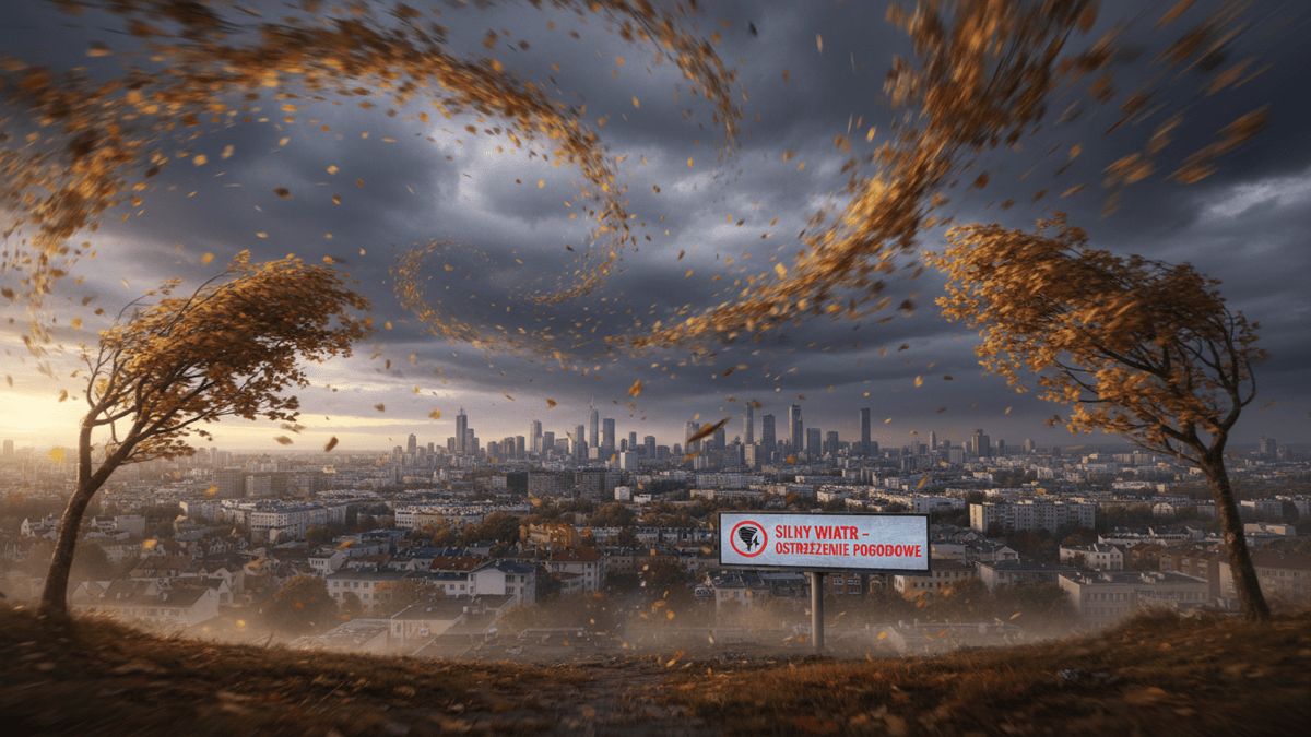 IMGW ostrzega przed silnym wiatrem w regionie