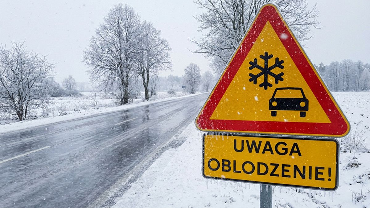 Uwaga na oblodzenie. Wydano ostrzeżenie meteorologiczne pierwszego stopnia